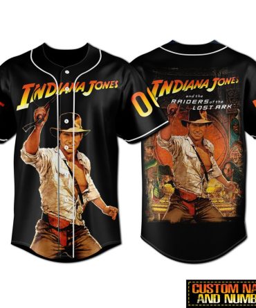 Custom Indiana Jones Raiders Jersey – Personalized Name & Number – Adventure Awaits!