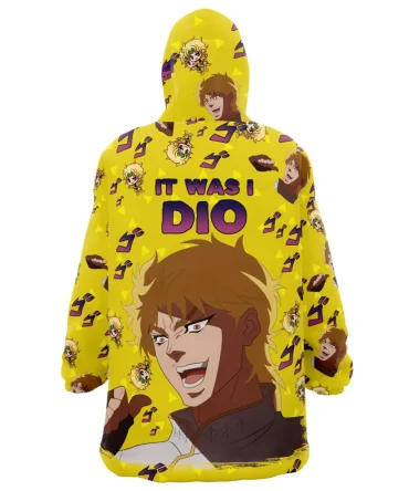 It Was I Dio Pattern Jojo'S Bizarre Adventure Hooded Blanket Hoodie