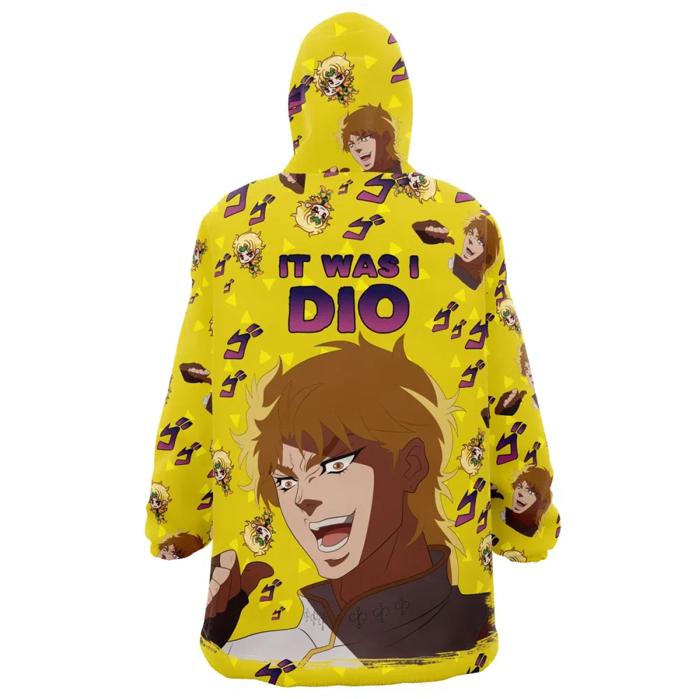 It Was I Dio Pattern Jojo'S Bizarre Adventure Hooded Blanket Hoodie