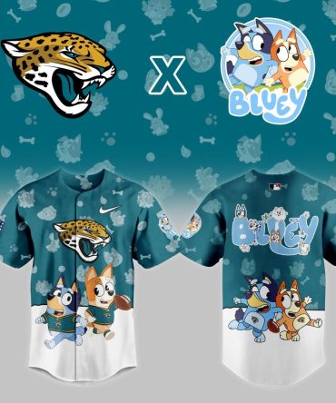 Limited Edition Bluey X Jaguars Kids Jersey - Nfl Football Fun Wear!