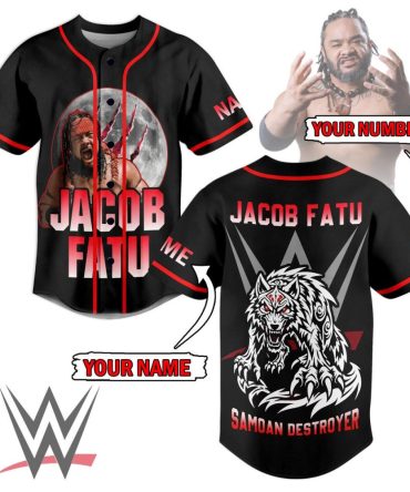 Custom Jacob Fatu Wrestling Jersey - Add Name & Number - Samoan Destroyer Shirt