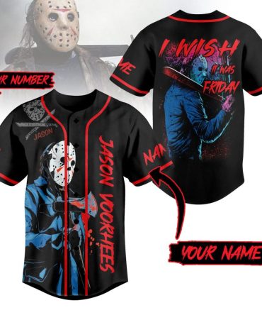 Custom Horror-Themed Baseball Jersey - Personalize With Your Name & Number