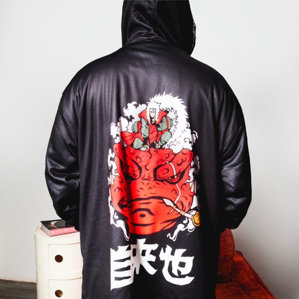 Jiraiya Toad Sage Shippuden Hooded Blanket Hoodie - Image 3