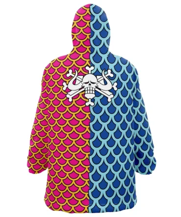 Kaido Pattern One Piece Hooded Blanket Hoodie