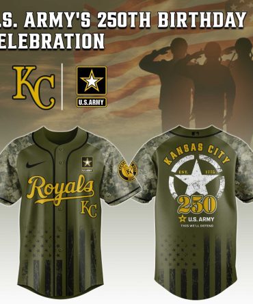 Celebrate U.S. Army'S 250Th With Limited Edition Kansas City Royals Jersey – Official Camo Design