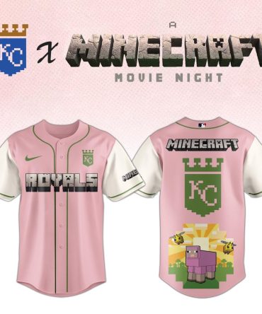 Exclusive Kc Royals X Minecraft Pink Jersey – Limited Edition Movie Night Gear!