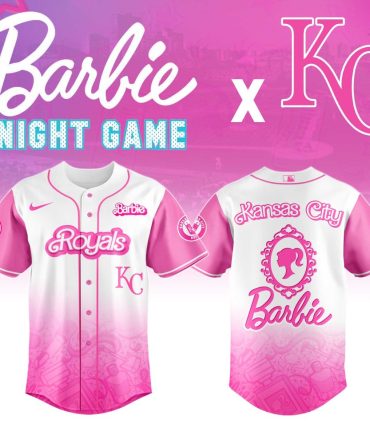 Limited Edition Barbie X Kc Royals Pink Night Game Jersey – Stylish & Official Fan Gear