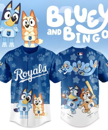 Bluey & Bingo Royals Baseball Jersey - Kids' Favorite Cartoon Sportswear