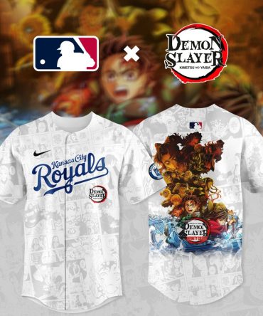 Exclusive Kansas City Royals X Demon Slayer Jersey – Limited Edition Anime Mlb Gear
