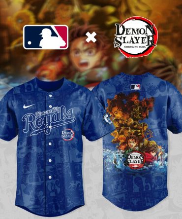 Exclusive Kansas City Royals X Demon Slayer Baseball Jersey - Limited Edition Fan Gear