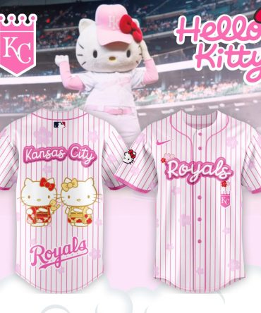 Hello Kitty Kansas City Royals Pink Baseball Jersey – Cute & Stylish Fan Gear