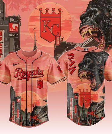 Limited Edition Royals Gorilla Graphic Baseball Jersey - Bold Urban Design