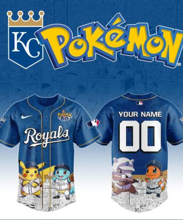 Custom Pokémon Kansas City Royals Jersey - Personalize With Your Name & Number!