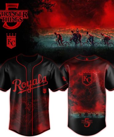 Stranger Things X Royals Baseball Jersey - Limited Edition Fan Gear For Ultimate Fans