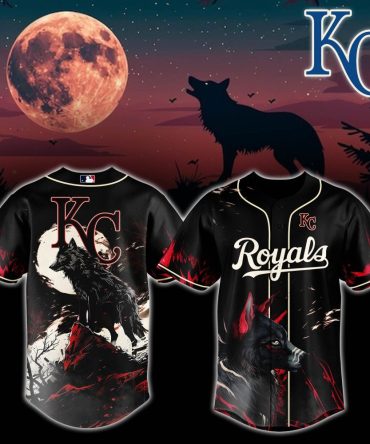 Kc Royals Wolf Moon Baseball Jersey - Unique Design For Fans & Collectors