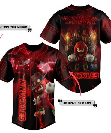 Customizable Knuckles Baseball Jersey – Bold Warrior Design For Fans
