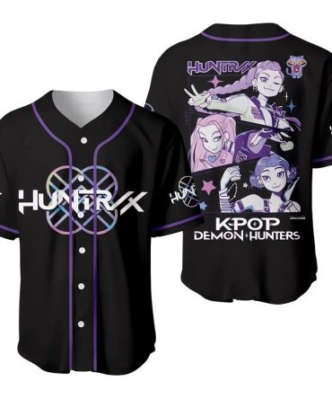 K-Pop Demon Hunters Baseball Jersey - Stylish Anime Fan Apparel , Limited Edition