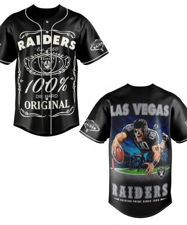 Official Las Vegas Raiders Baseball Jersey - 100% Die Hard Original Fan Gear