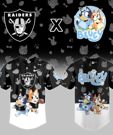 Raiders X Bluey Limited Edition Kids' Jersey – Fun Football Style!