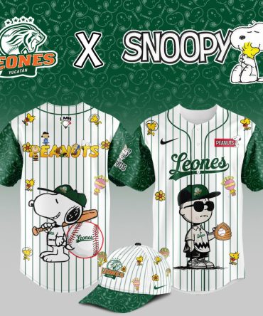 Exclusive Leones Yucatán X Snoopy Baseball Jersey - Limited Edition Peanuts Collection