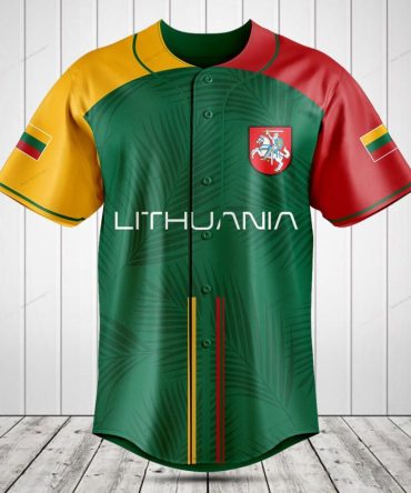 Lithuania Baseball Jersey - Stylish National Flag Design For Sports & Casual Wear