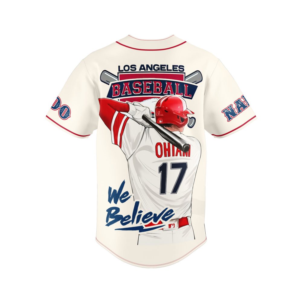 Custom Los Angeles Angels Baseball Jersey – Personalize With Name & Number - Image 3