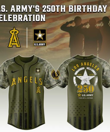 Celebrate Us Army'S 250Th With Limited Edition Los Angeles Baseball Jersey - Honor & Style!