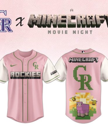 Exclusive Minecraft X Rockies Pink Jersey - Limited Edition Game Night Gear