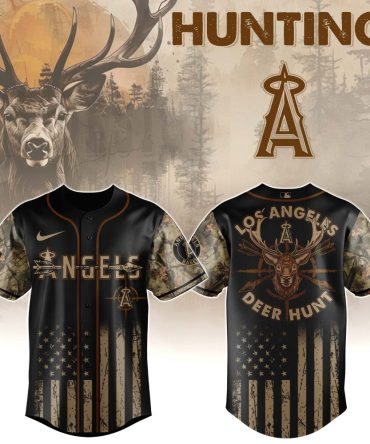 Limited Edition Los Angeles Deer Hunt Camo Baseball Jersey - Perfect For Outdoor Enthusiasts