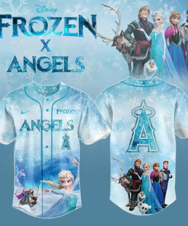 Disney Frozen X Angels Baseball Jersey – Elsa & Anna Design, Perfect Gift For Fans