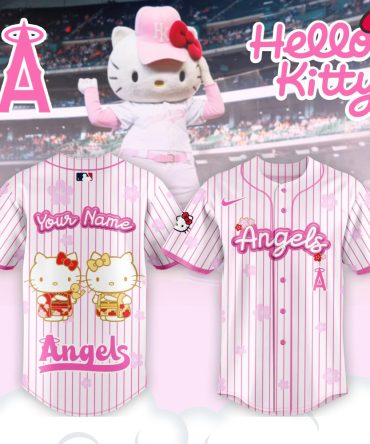 Custom Hello Kitty Angels Jersey - Personalize Your Game Day Look!