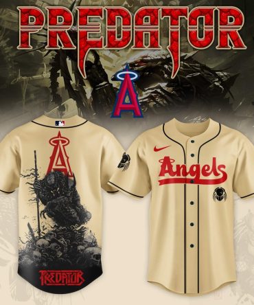 Limited Edition Predator Angels Baseball Jersey – Unique Design, Perfect Gift!