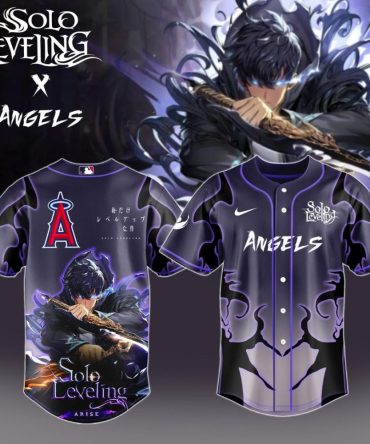 Limited Edition Solo Leveling X Angels Baseball Jersey - Anime Fans Must-Have!
