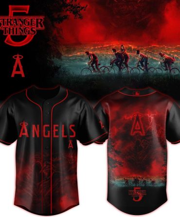 Stranger Things Baseball Jersey - Limited Edition Angels Design, Perfect For Fans & Collectors!