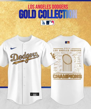 2024 La Dodgers Gold Collection Jersey – Celebrate Champions In Style!
