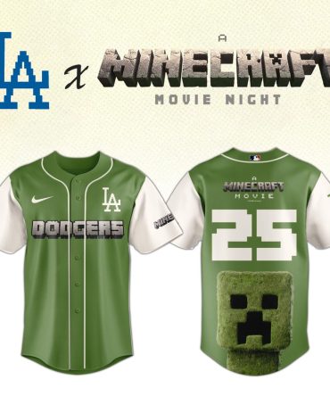 Limited Edition La Dodgers X Minecraft Jersey – Perfect For Fans & Gamers!
