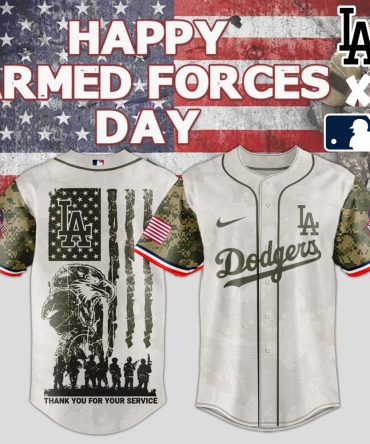 Limited Edition La Dodgers Armed Forces Day Jersey – Honor & Style Combined