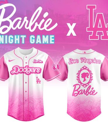Limited Edition Barbie X La Dodgers Pink Jersey – Stylish Game Night Essential!