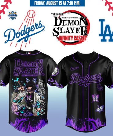 Demon Slayer X Dodgers Limited Edition Baseball Jersey – Exclusive Anime Crossover Design