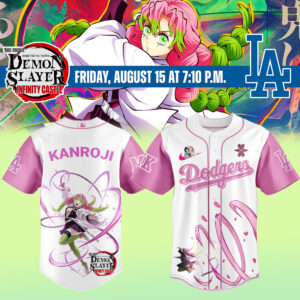 Demon Slayer X La Dodgers Kanroji Jersey – Limited Edition Anime Apparel