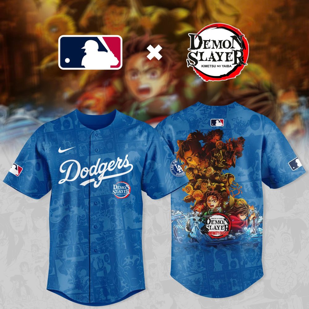 Limited Edition Dodgers X Demon Slayer Jersey – Exclusive Anime-Inspired Mlb Gear