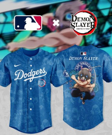 Limited Edition Dodgers X Demon Slayer Jersey – Anime Baseball Fan Gear