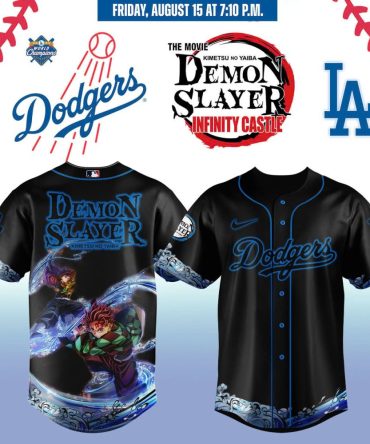 Dodgers X Demon Slayer Limited Edition Jersey - Official Mlb Anime Crossover Gear!