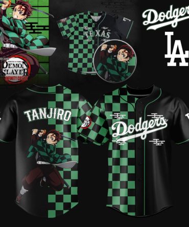 Anime-Inspired Baseball Jersey - Tanjiro Checkered Design For Fans