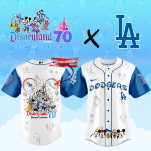Limited Edition Disneyland 70Th X La Dodgers Jersey – Customizable Fan Gear
