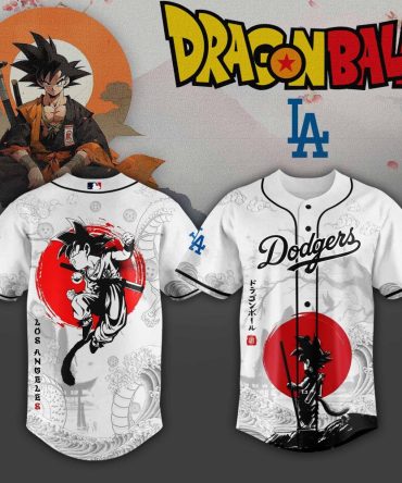 Dragon Ball X Dodgers Jersey – Anime Fan Apparel For Baseball Lovers
