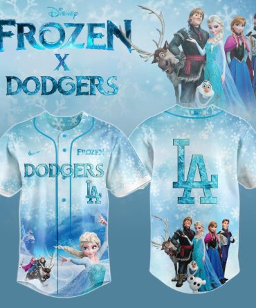 Frozen Dodgers Baseball Jersey - Limited Edition Disney Collaboration For Fans