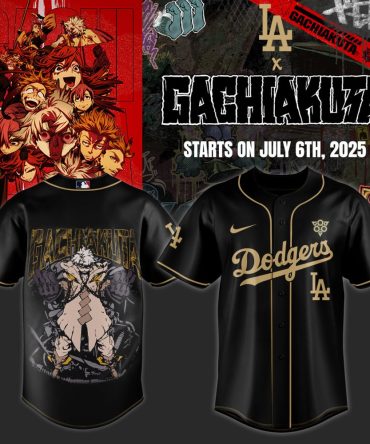 Gachiakuta X Dodgers Limited Edition Baseball Jersey