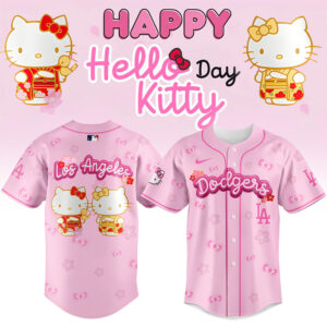 Limited Edition Pink Hello Kitty Dodgers Jersey - Cute & Stylish For Fans