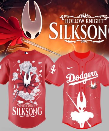 Hollow Knight Silksong Baseball Jersey - Stylish Red Gamer Apparel For Fans